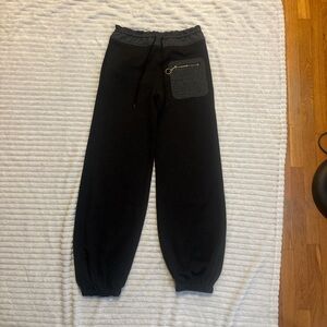 Balenciaga Black Jogger Pants with Pocket Detail
